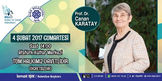 Canan Karatay, Sağlıklı Beslenmeyi Anlatacak