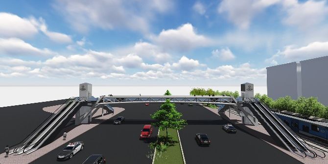 Büyükşehir’den İstanbul Yolu Üzerine Yaya Üst Geçidi