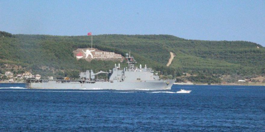 Abd Savaş Gemisi Çanakkale Boğazı’ndan Geçti