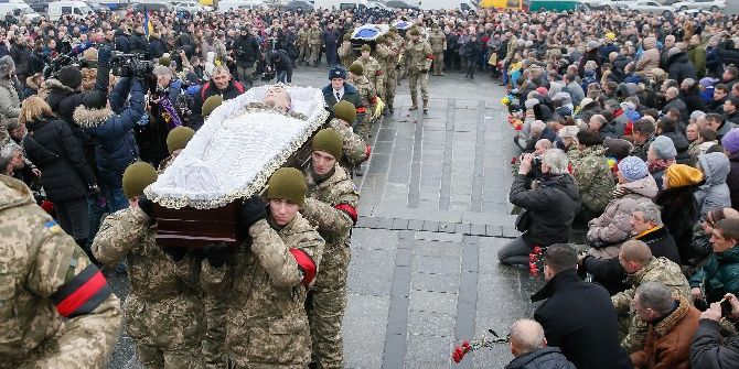 Ukrayna’da Dün Ölen 7 Asker Bugün Kiev’de Törenle Toprağa Verildi