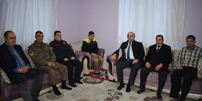 İscehisar Kaymakamından Kayseri Gazisine Ziyaret