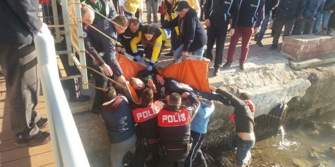 Denize Düşen Vatandaş Boğulmaktan Böyle Kurtarıldı