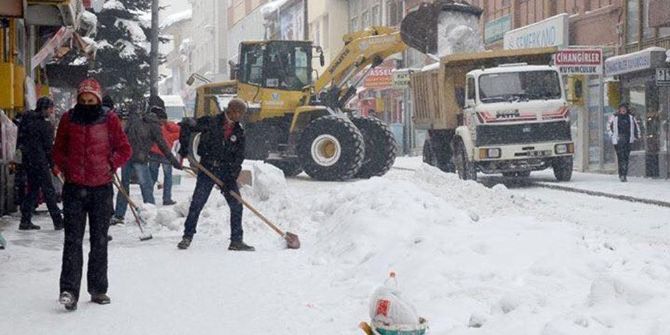 Sarıkamış Belediyesi’nin Karla Mücadelesi