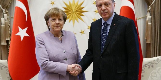 Cumhurbaşkanı Erdoğan, Şansölye Merkel’i Kabul Etti