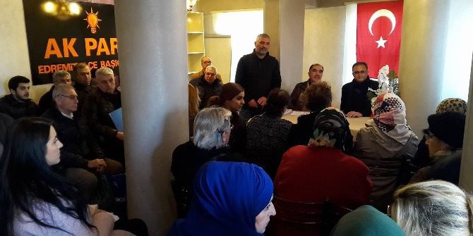 Edremit’te Ak Parti Mahalle Danışmalarını Aralıksız Sürdürüyor