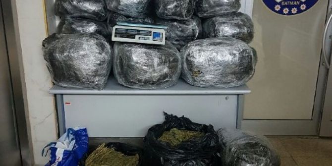 Batman’da 121 Kilo Esrar Ele Geçirildi