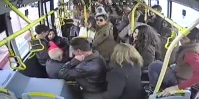 Otobüste Yolculara Dehşeti Yaşattı