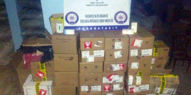 Ağrı’da 38 Bin 949 Adet Tıbbi İlaç Ele Geçirildi