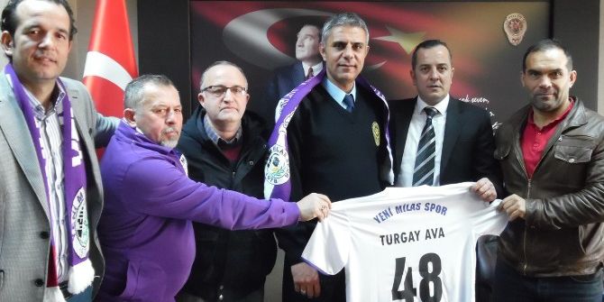 Milasspor Taraftarlar Derneği’nden Emniyet Müdürü Ava’ya Ziyaret