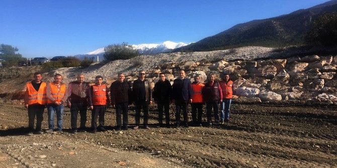 Coşkun, Kaş’taki Taşkın Koruma Çalışmalarını İnceledi