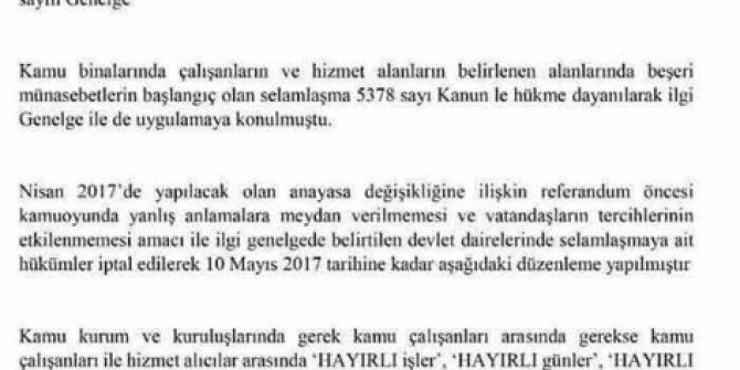 Sahte Başbakanlık Genelgesine Dikkat