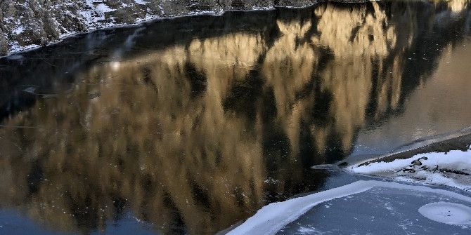 Türkiye’nin En Hızlı Akan Çaylarından Harşit Çayı Dondu