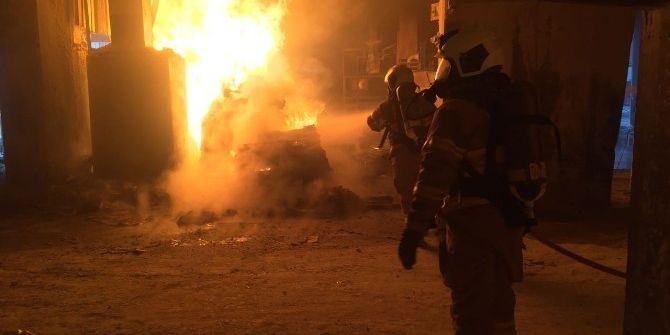 Boraks Tesisinde Yangın