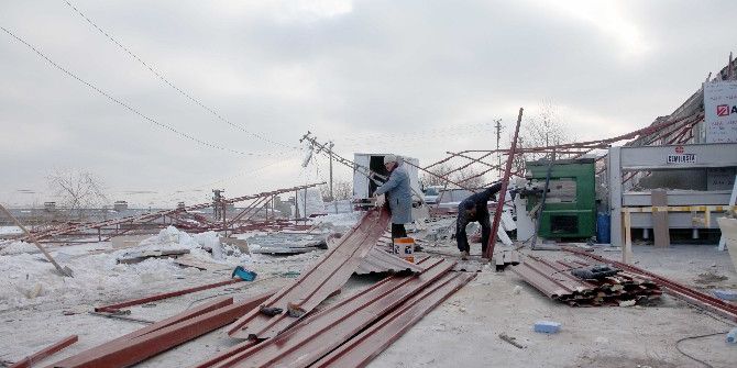 Şiddetli Fırtına Çatıyı Uçurdu