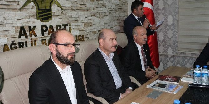 İçişleri Bakanı Soylu Ak Parti Ağrı İl Başkanlığını Ziyaret Etti