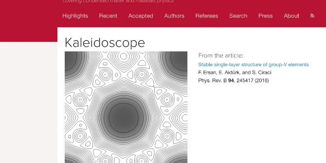 Adü Öğretim Üyelerinin Ortağı Olduğu Yayın Kaleidoscope Seçildi
