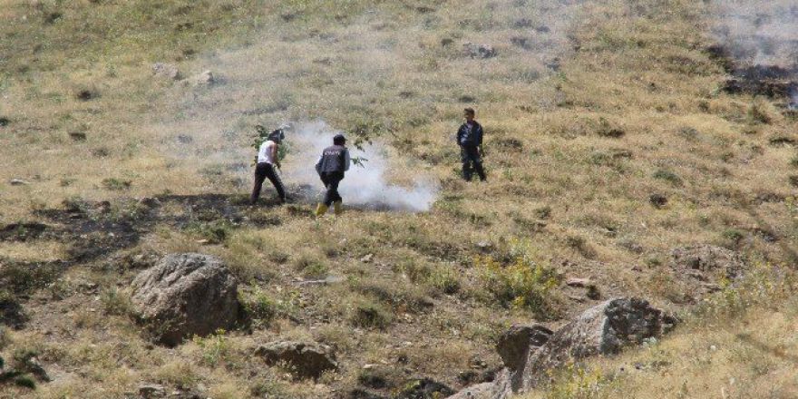 Hakkari’de Anız Yangını