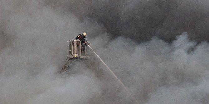Ataşehir’de İki Katlı Demir Doğrama Atölyesinde Yangın
