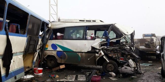 Konya’da Zincirleme Trafik Kazaları