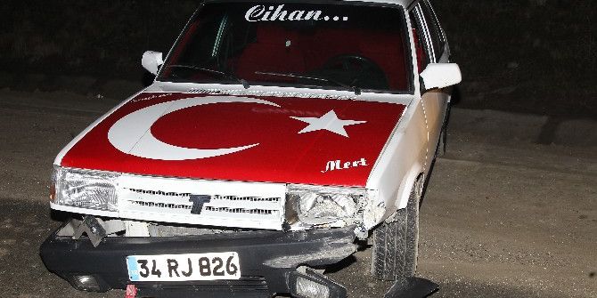 Jandarmadan Kaçarken Kaza Yaptı