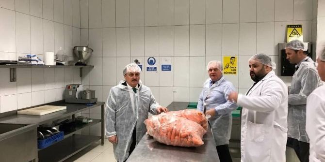 10 Bin Kapasiteli Hazır Yemek Fabrikası Denetlendi