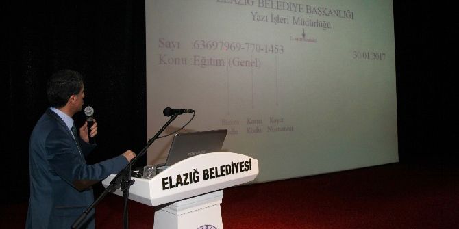 Elazığ Belediyesinde Hizmet İçi Eğitimler Devam Ediyor