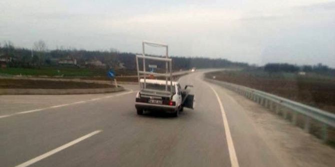 Duble Yolda Tehlikeli Yolculuk Kameralara Yansıdı