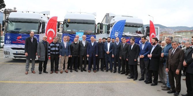 Bursa’dan Halep’e 3 Tır Yardım