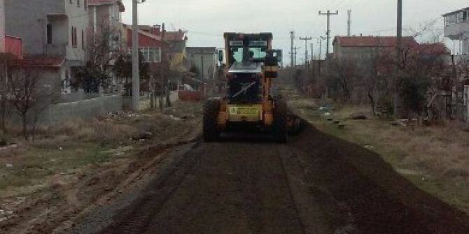 Marmaraereğlisi’nde Yol Yapım Çalışmaları