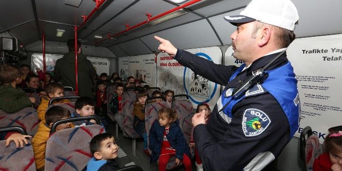 Bolu Zabıtası’ndan Miniklere Trafik Dersi
