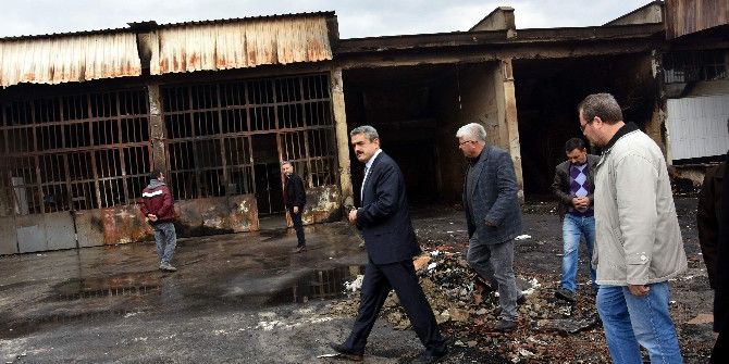 Başkan Alıcık, Yangın Mağduru Esnafın Yarasını Saracak