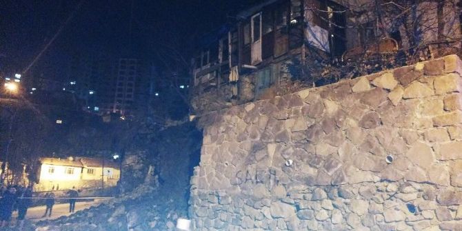 Ankara’da İstinat Duvarı Çöktü