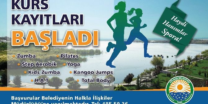 Gölbaşı Belediyesinden Kadınlara Step-aerobik Kursu