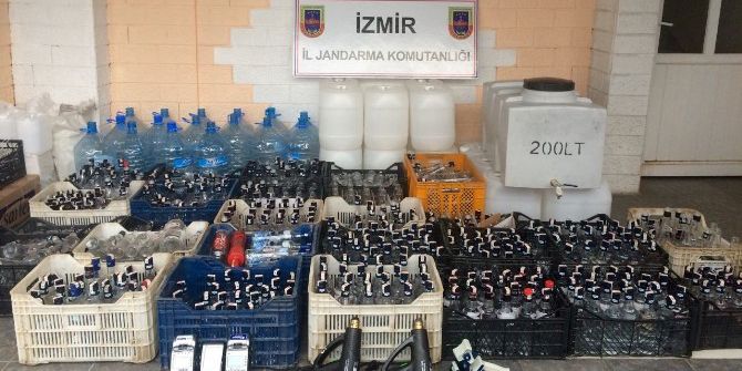 İzmir’de Sahte İçki Operasyonu