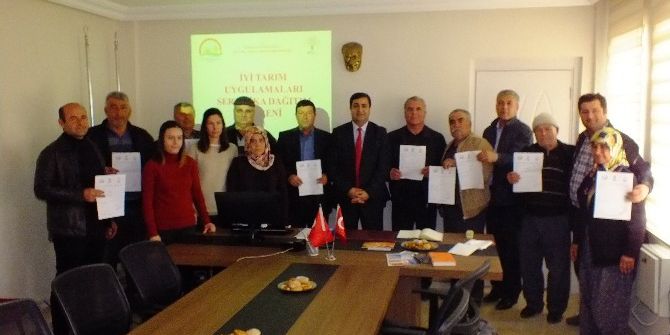 Serik’te İyi Tarımcılar Sertifikalarını Aldılar