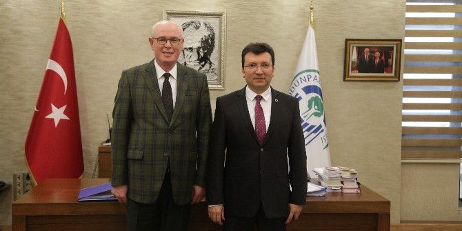 Başkan Kurt’la Kaymakam Şahin Sanayi Projesini Konuştu