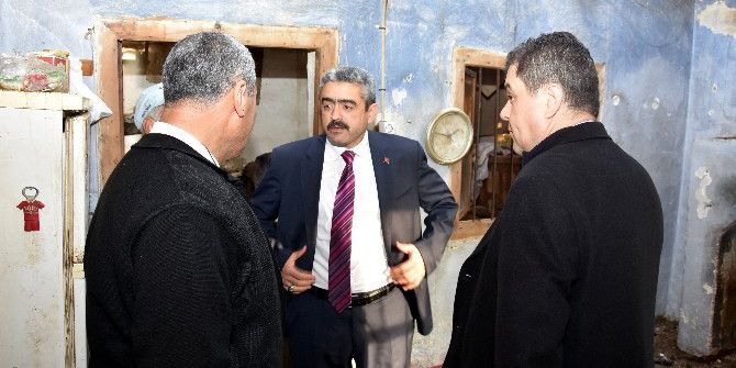 Yanan Evin Tadilatını Nazilli Belediyesi Yapacak