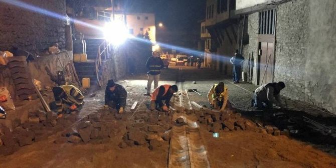 Tarihi Çarşıda Çalışmalar Devam Ediyor