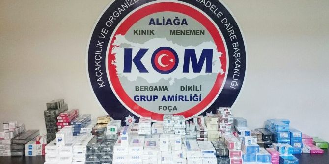 İzmir’de 2 Bin 30 Adet Kaçak Sigara Ele Geçirildi