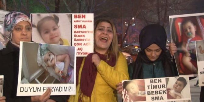 Sma Hastası Çocukların Annelerinden Eylem