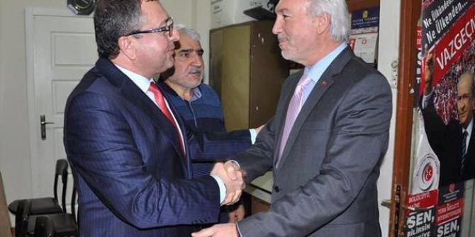 Başkan Kamil Saraçoğlu, Mhp İl Başkanı Türker’i Ziyaret Etti