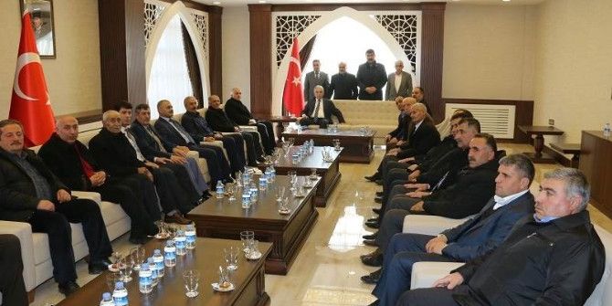 Başkan Zeydan Ve Muhtarlardan Vali Toprak’a Ziyaret