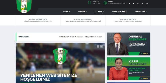 Düzce Belediye Gençlik Ve Spor Kulübü Web Sitesi Yenilendi
