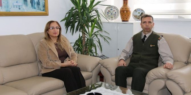 Rektör Kılıç İl Jandarma Alay Komutanı Cavlak’ı Ziyaret Etti