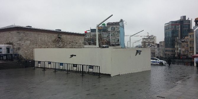 Taksim’de Cami İnşası Çalışmaları Başladı