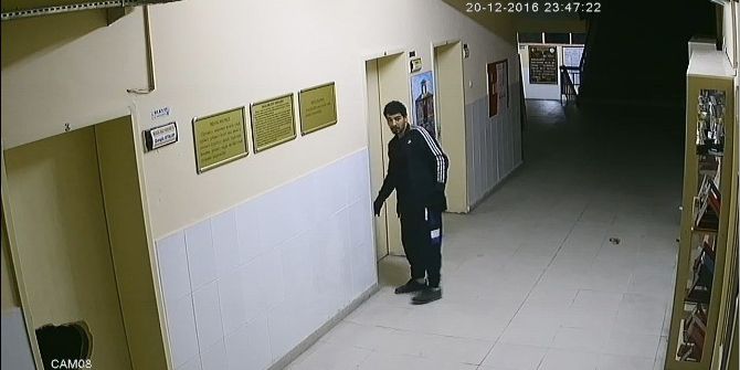 Okullardan Hırsızlık Yapan Zanlı, Kameralara Yakalandı