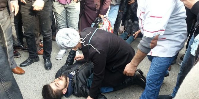 Minibüsle Motosiklet Çarpıştı: 1 Yaralı