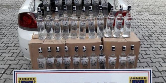 Burdur’da Kaçak İçki Operasyonu
