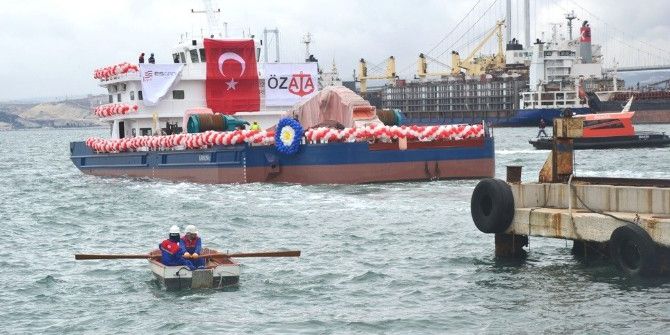 Tarama Gemisi Kanuni Denizle Buluştu