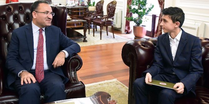 Adalet Bakanı Bozdağ, Teog Birincisini Makamında Ağırladı